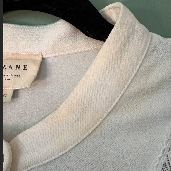 Sezane White Blouse - Picture 2 of 4